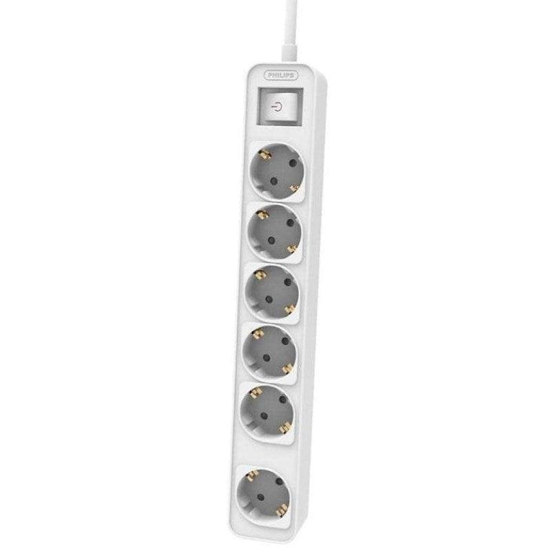Philips CHP2164W/62 Regleta con Interruptor de 6 Tomas 1.5m Blanco