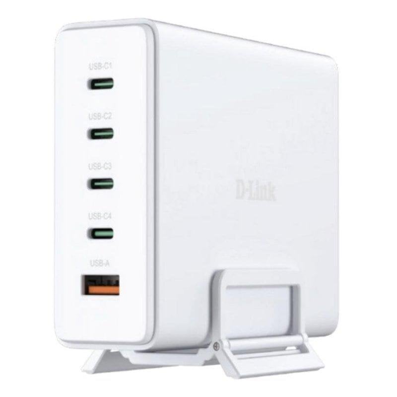 Caricatore D-Link DCF-241 GaN 240W 4xUSB-C 1xUSB-A ricarica rapida protezione avanzata