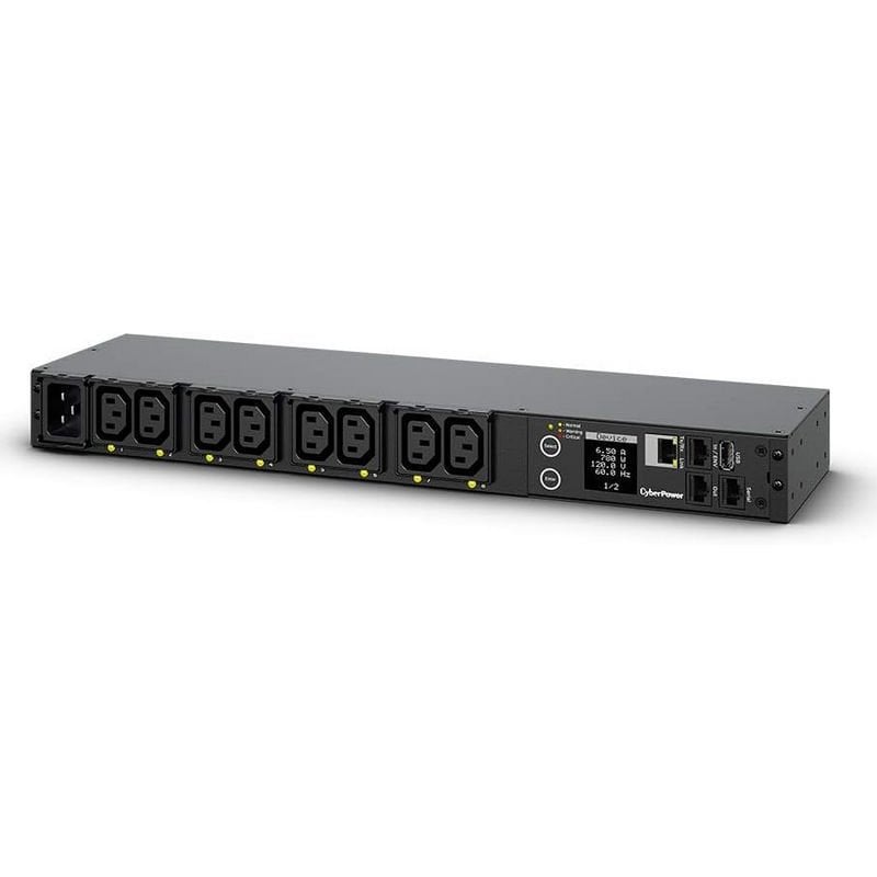 CyberPower PDU41005 Unidad de Distribución de Potencia de Montaje en Rack 1U con 8 Salidas IEC C13