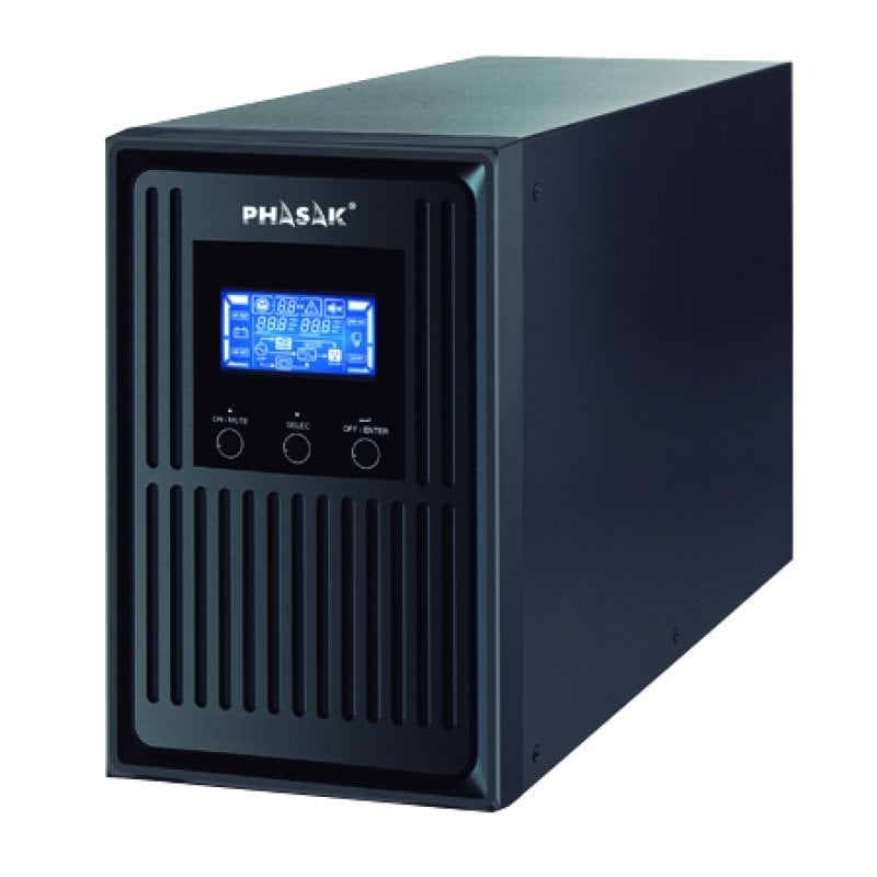 Phasak Conqueror Pro Online UPS LCD 1000VA