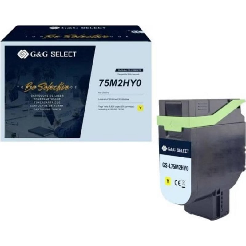 G&G Gelber Toner 8.800 Seiten kompatibel mit Lexmark CS531dw