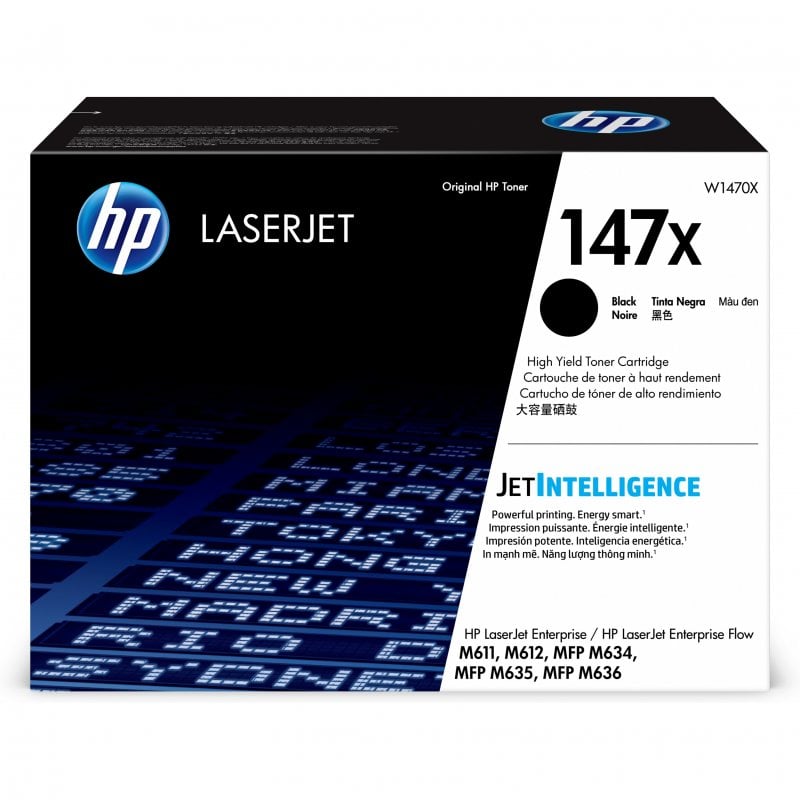 Toner nero originale HP 147X ad alta capacità