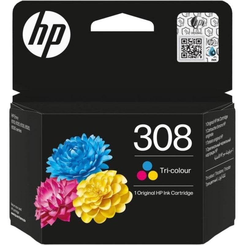 Original HP 308 Tri-colour Ink Cartridge