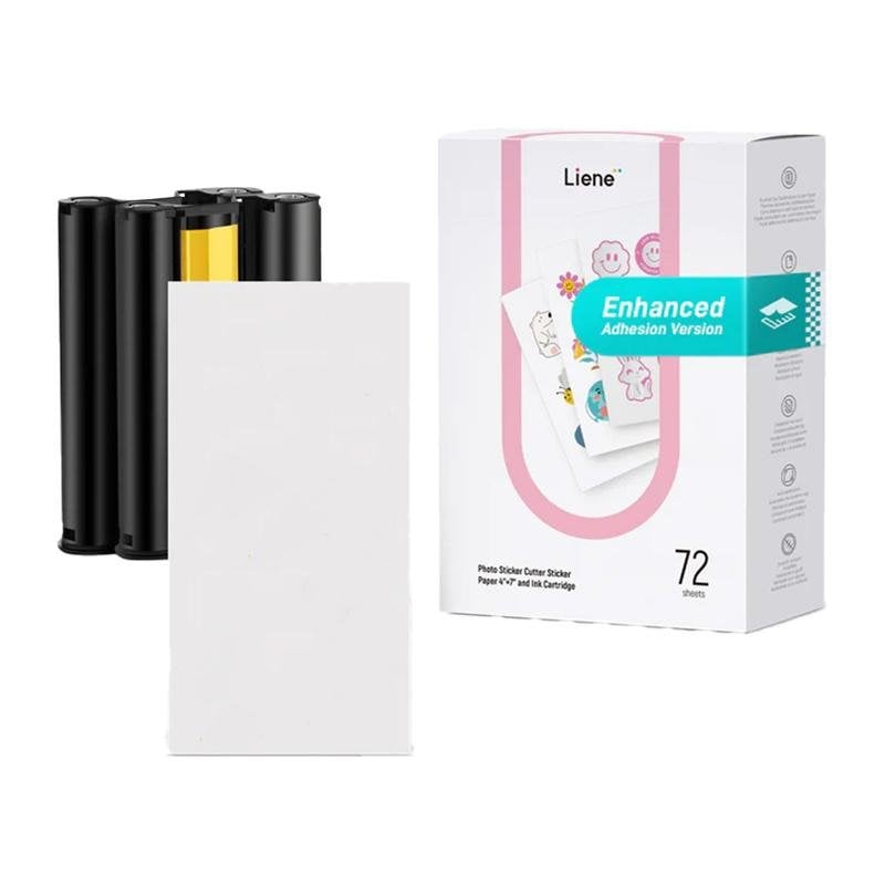 Liene PixCut 4x7" Klebepapier 72 Blatt + 2 Farbkassetten