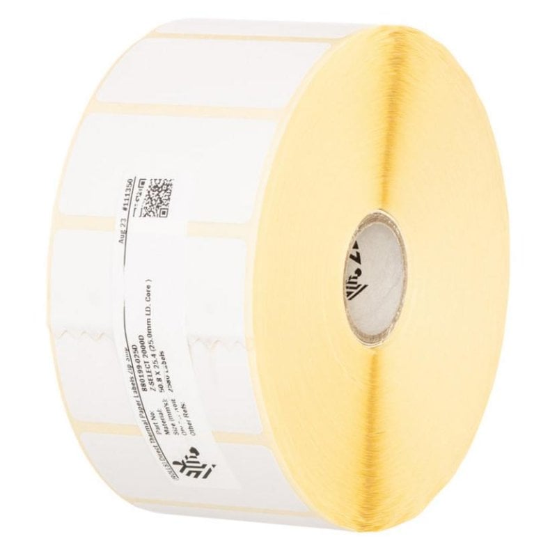 Etiqueta autoadhesiva para impresora Zebra Z-Select 2000D Térmica Directa Blanca Mate Troquelada