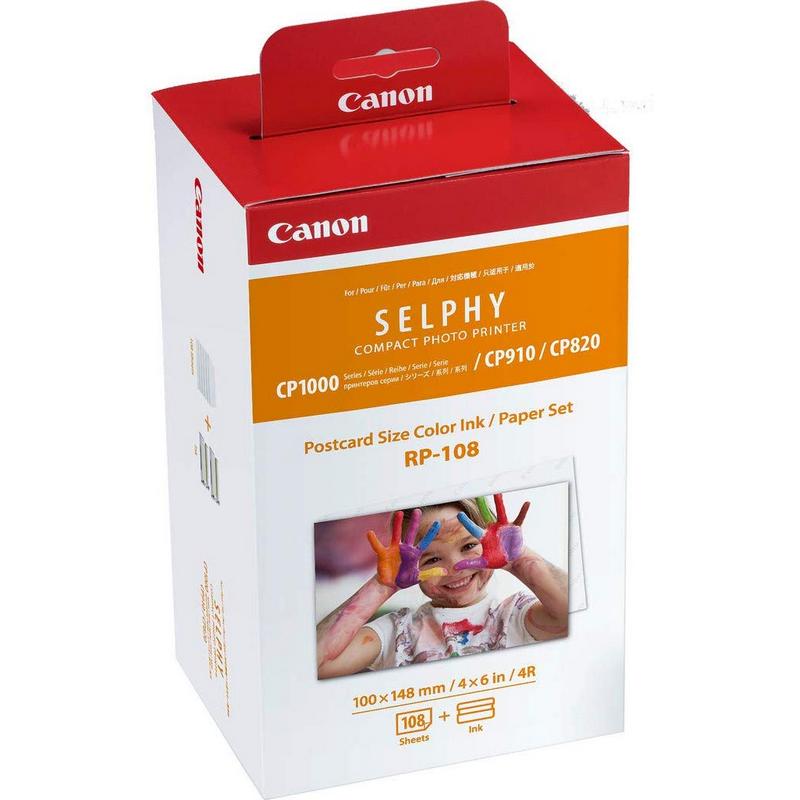 Canon RP-108 108 feuilles de papier + encre pour imprimante Canon Selphy