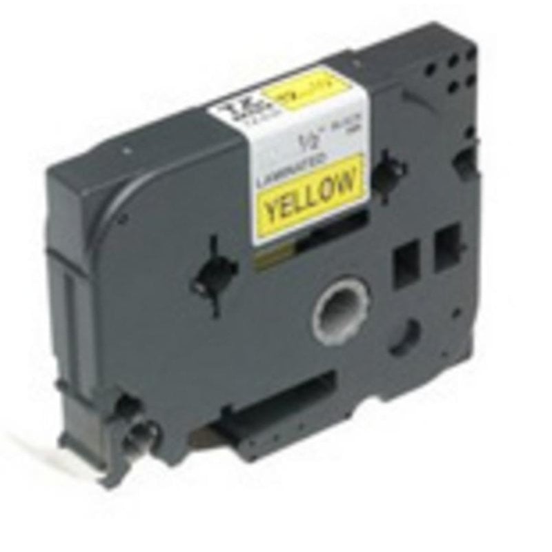 Brother TZ-651 fita preto sobre amarelo, 24 mm x 8 m, para impressoras de etiquetas