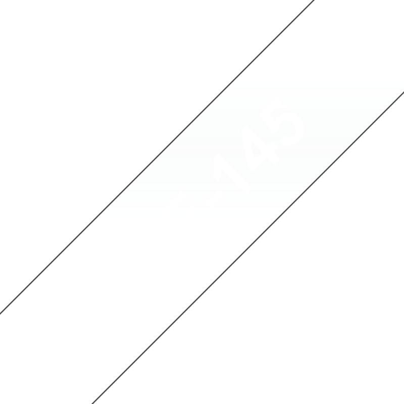 Cinta Brother TZe-145 laminada 18 mm x 8 m blanco sobre transparente gris