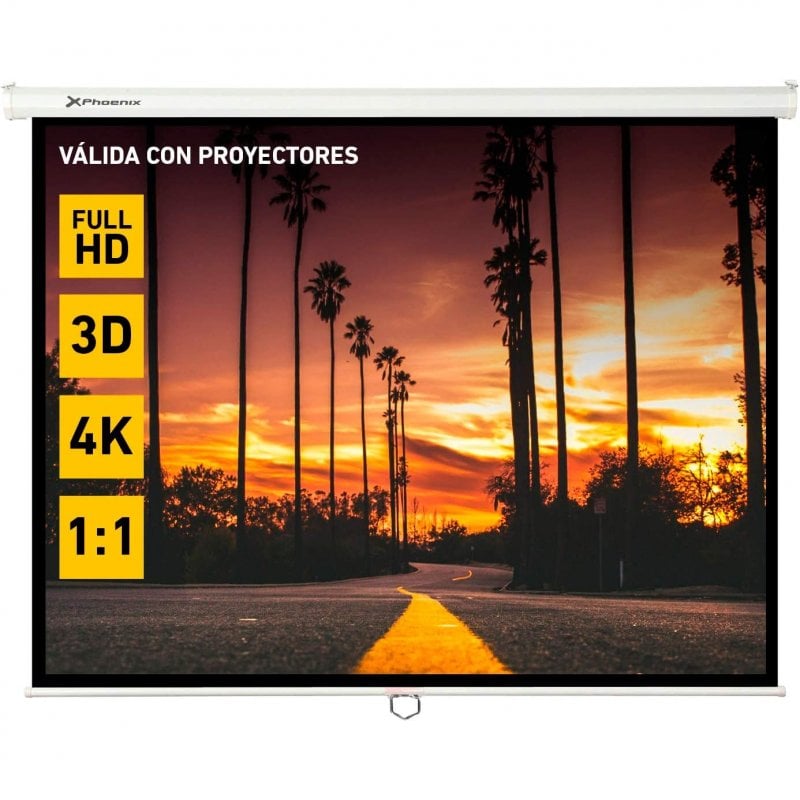 Phoenix Pantalla de Proyector Manual Plegable 1:1 / 4:3 / 16:9 / 80"