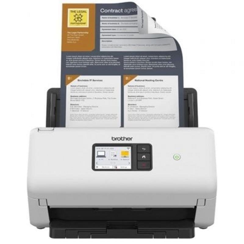 Escáner de documentos Brother ADS-4550W doble cara WiFi 60 hojas ADF