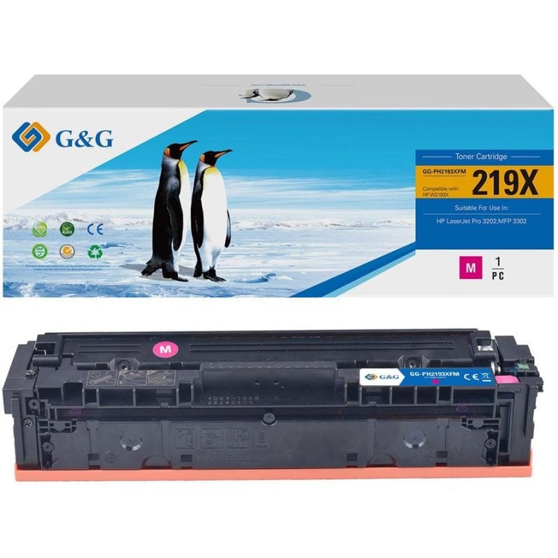 G&G compatible HP 219X magenta toner cartridge 2500 pages