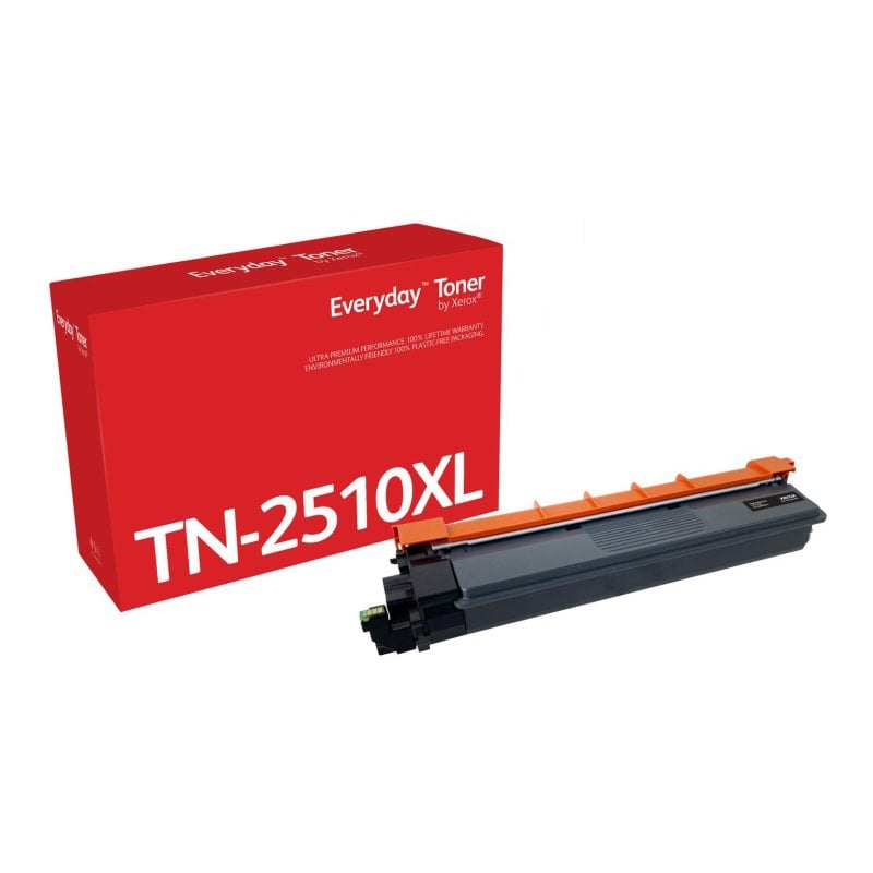Schwarzer Xerox Toner, kompatibel mit Brother TN2510XL, hohe Kapazität, 3000 Seiten