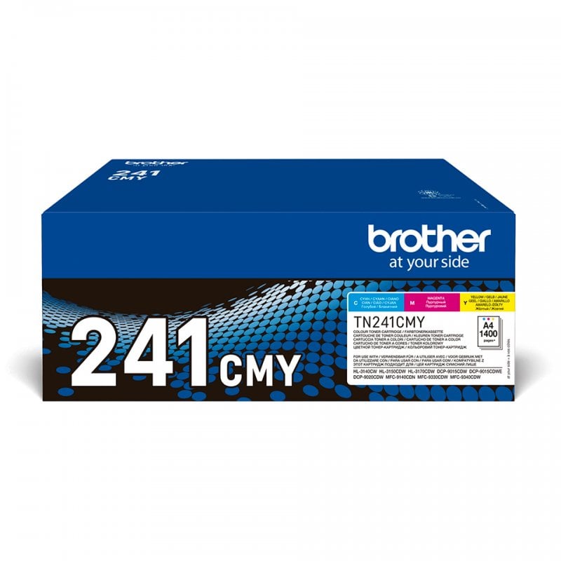 Genuine Brother TN241CMY three-colour toner pack