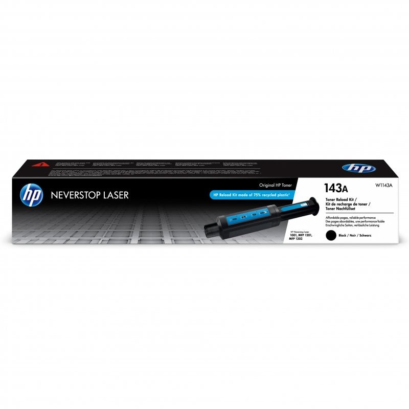 HP Tóner 143 Original Negro Kit de Recarga