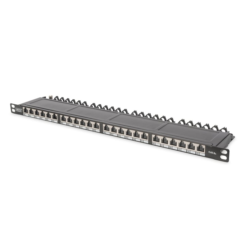Pannello patch Digitus 24 porte Cat6A classe EA schermato 0,5U