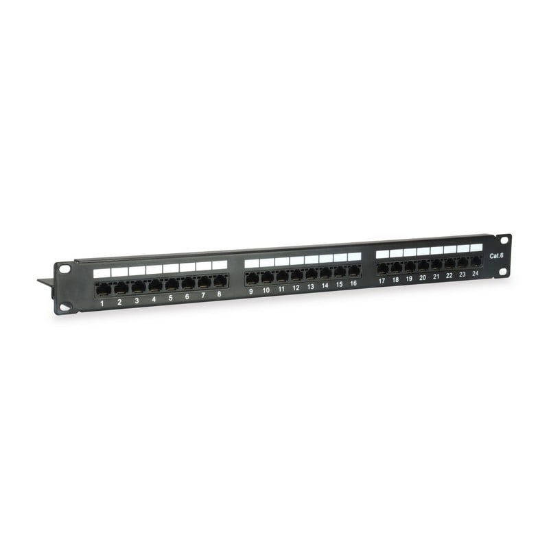 Equip 24-Port Cat 6 Unshielded Patch Panel