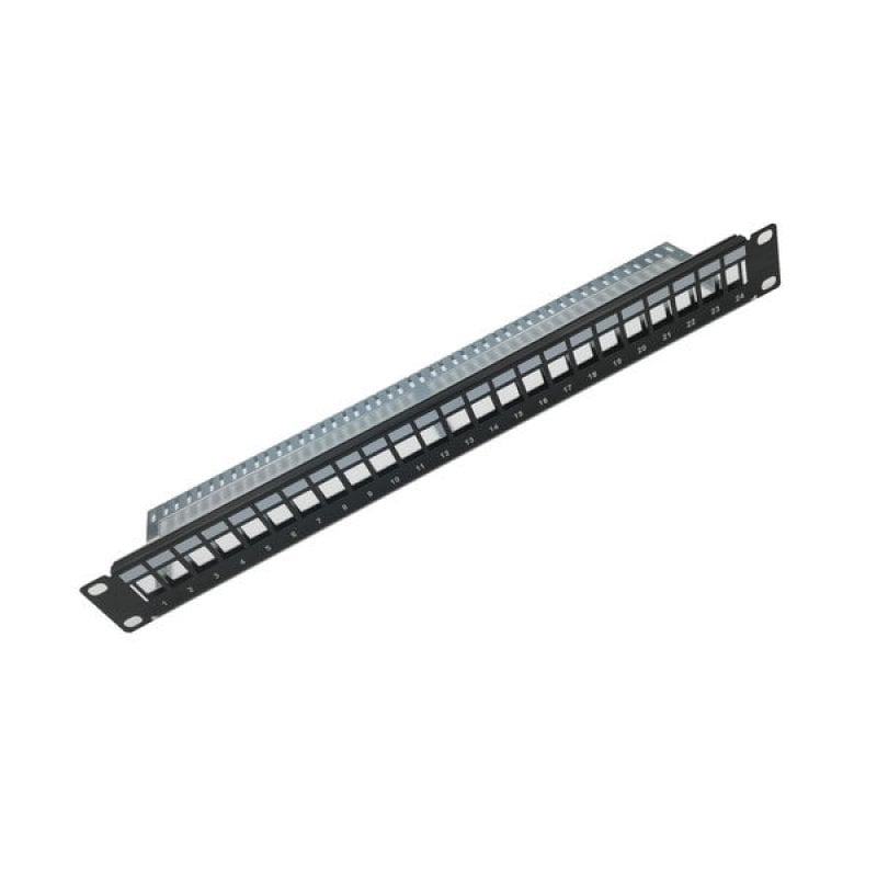 Kimex Patchpanel mit 24 Ports für 19" 1U Racks