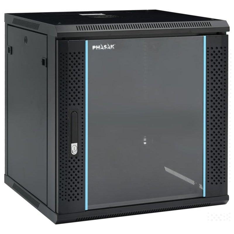 Armario Rack mural 19" Phasak Pro 12U 600x600 Montado