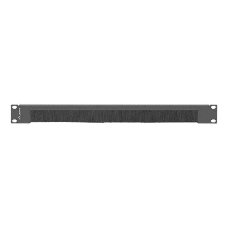 Panneau passe-câbles à brosse Lanberg AK-1103-B 1U 19", métal noir