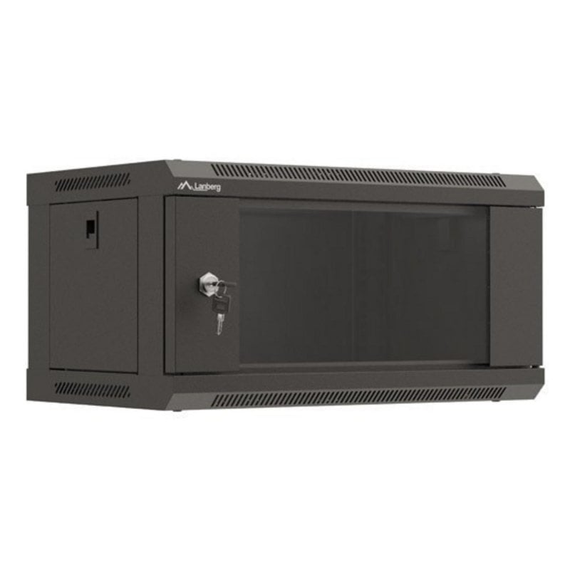 Bastidor de pared Lanberg WF03-5304-10B 4U 60 kg Bloqueo Rieles rack Negro
