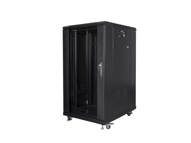 Rack Independiente Lanberg FF01-6822-12B 22U 800kg IP20 600x800x1159mm Negro Vidrio Templado