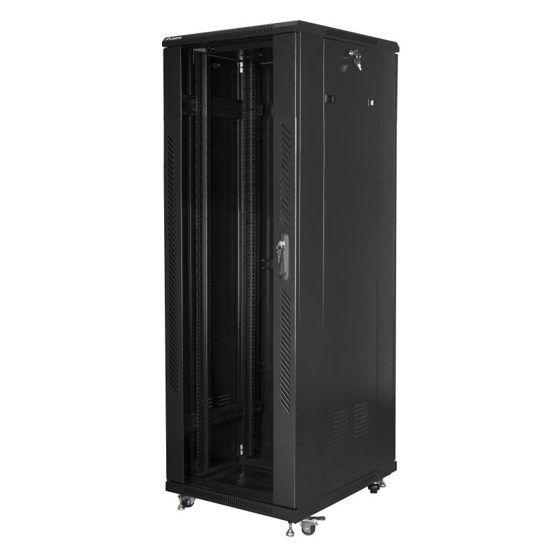 Rack Lanberg FF01-6837-12B 19" 37U 800kg IP20 Acero Negro con Ventilación y Cerradura