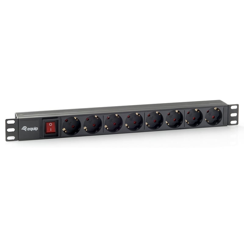 Equip multipresa 8 prese per rack 19" 1U