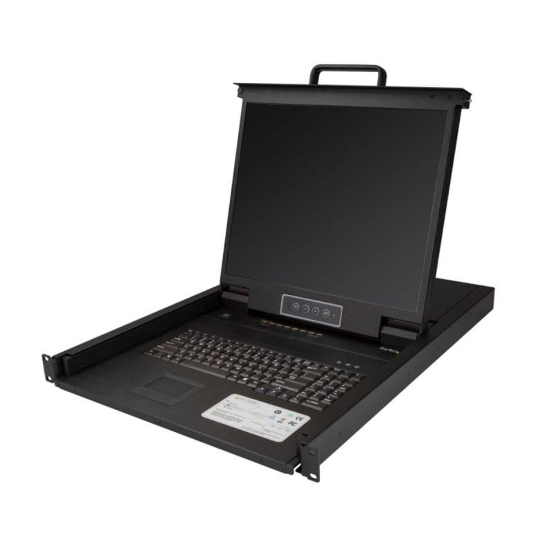 Consola KVM StarTech 8 Puertos LCD 19" 1U Rack Teclado QWERTY USB VGA OSD