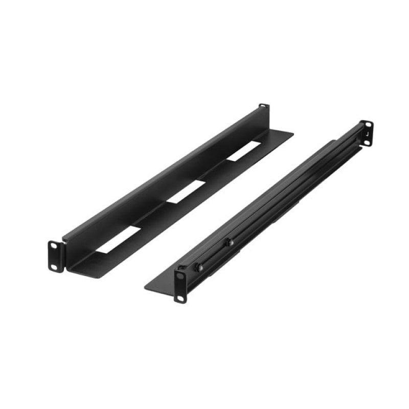 Calha deslizante Lanberg AK-1902-B Ready Rail 1U em aço preto, 650-1090mm, 90kg