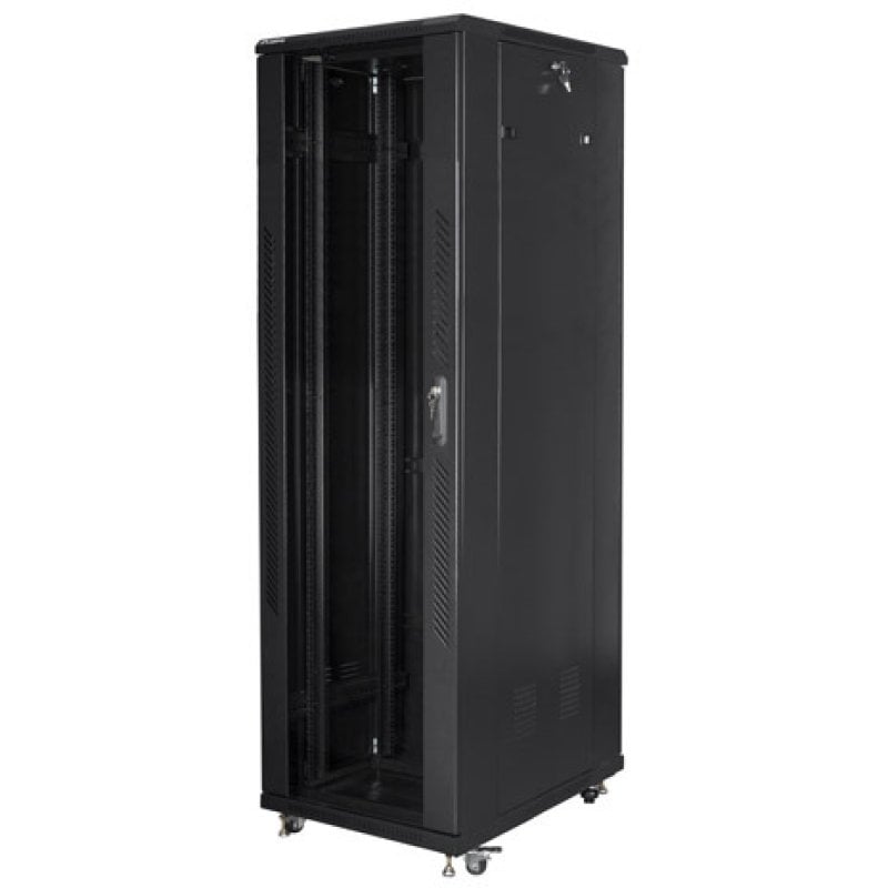 Rack de sol Lanberg FF01-6042-12B 42U 800kg 600x1000mm noir ventilation IP20