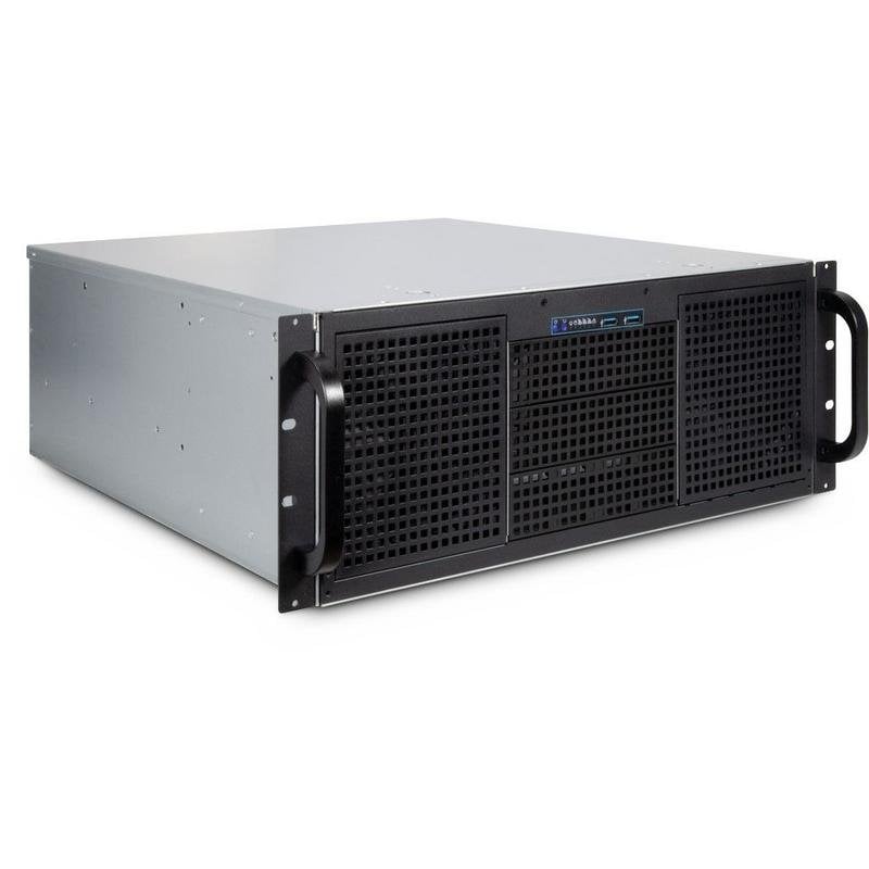 Servidor Inter-Tech 4U 40248 Rack Negro Gris ATX micro ATX Mini-ITX SSI CEB