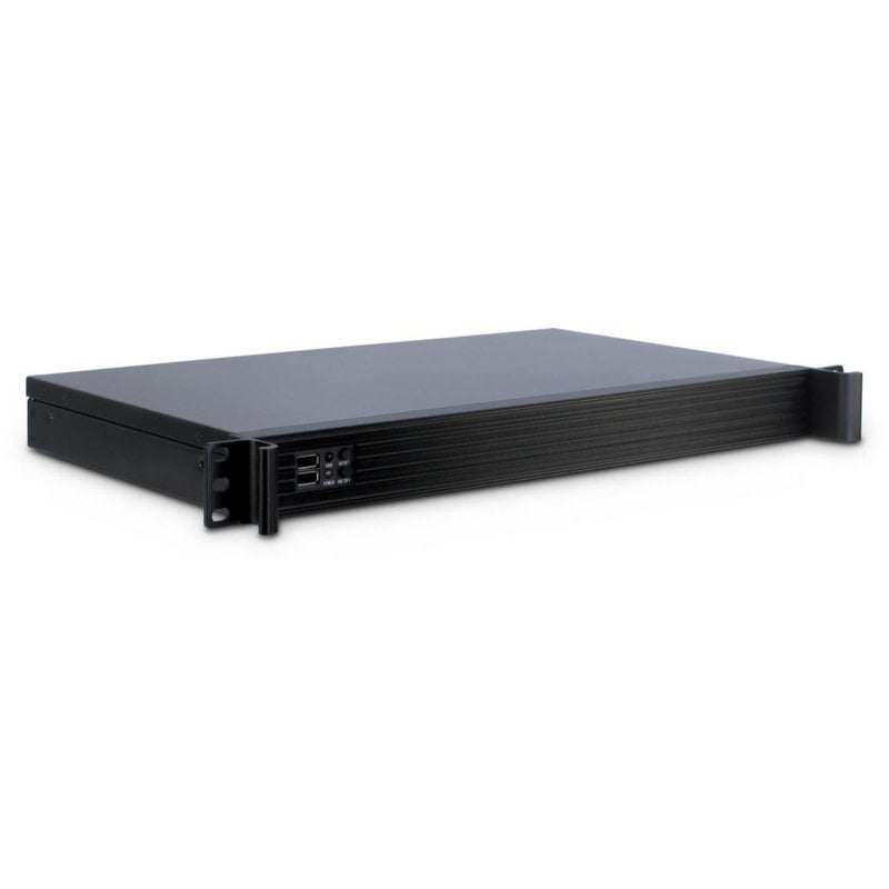 Chasis para servidor Inter-Tech IPC-K-126L Rack Mini-ITX Negro Acero 1U USB 2.0