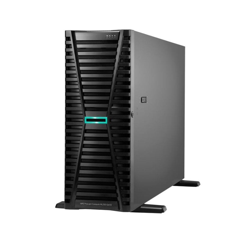 HPE ProLiant ML350 Gen12 Tower-Server, Intel Xeon 2,2GHz, 32GB, 8TB, 2x1000W