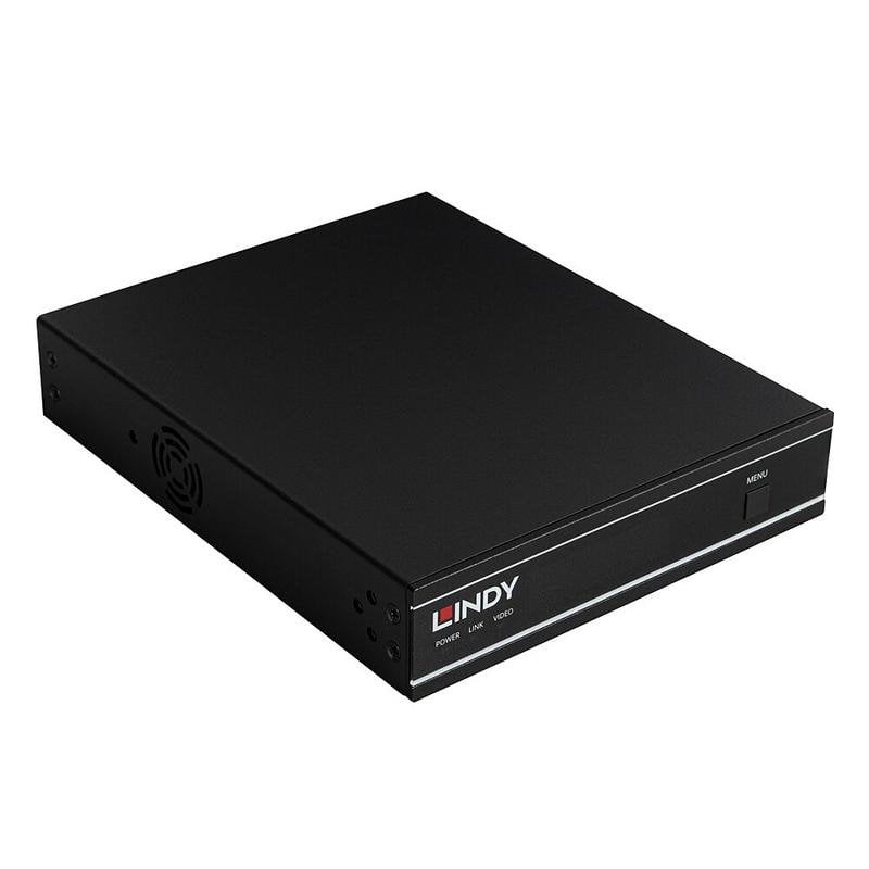 Servidor Lindy 38519 3840 x 2160 60 pps H.264 H.265 Negro Metal 12 V
