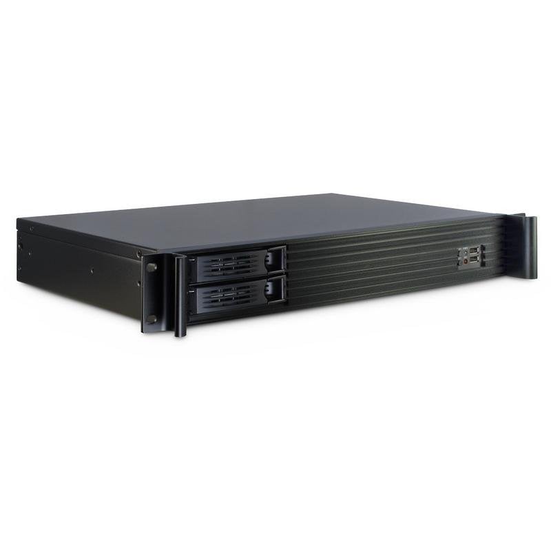 Servidor Inter-Tech 1.5U-1528L Mini-ITX Rack 1,5U Negro Acero