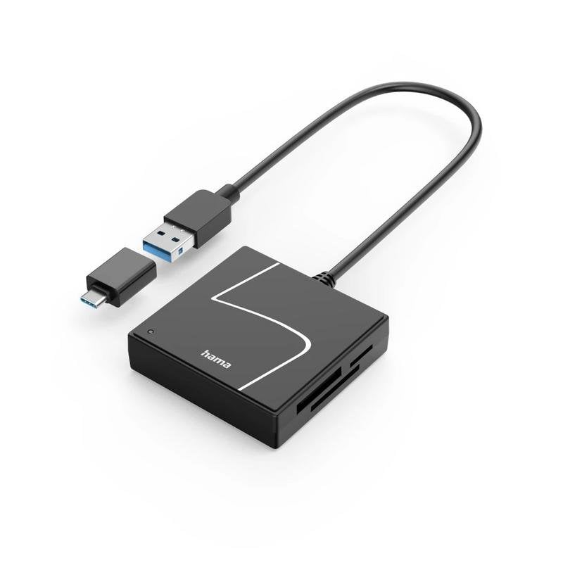 Hama USB 3.2 Gen 1 Type-A/Type-C card reader, 5000 Mbit/s