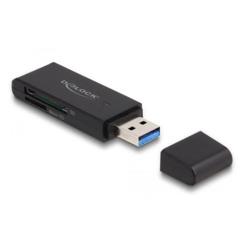 Delock lecteur de cartes SuperSpeed USB 5 Gbps pour SD et Micro SD