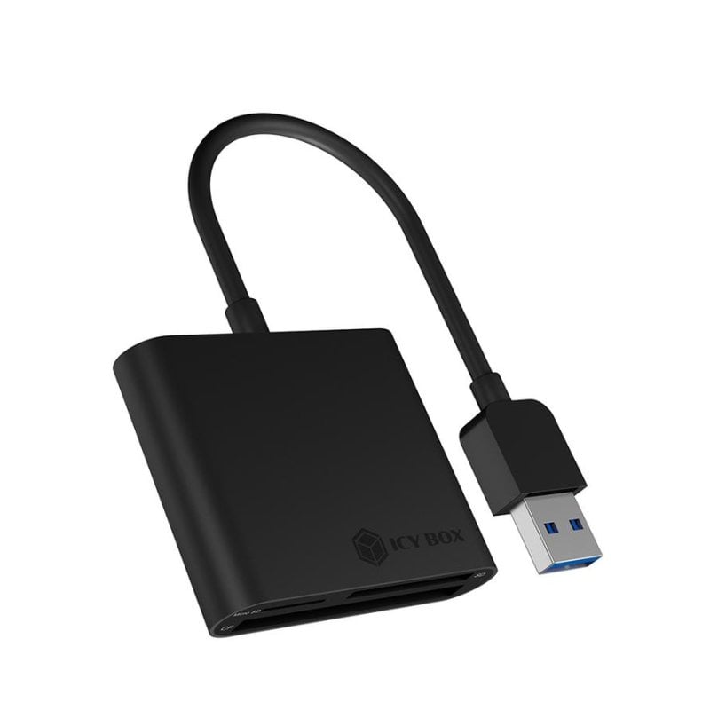 ICY BOX IB-CR301-U3 USB 3.2 Gen 1 Multiformat-Kartenleser, schwarz