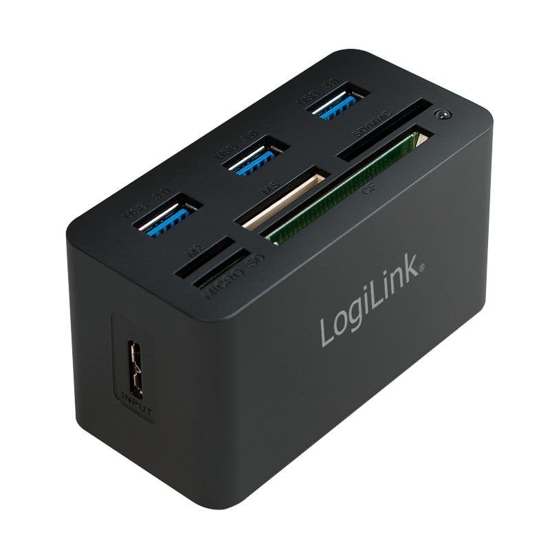 Hub LogiLink CR0042 USB 3.2 Gen 1 avec lecteur de cartes mémoire