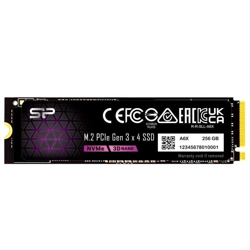 Unità SSD Silicon Power P34A6X 256GB M.2 PCIe Gen3x4 2200MB/s