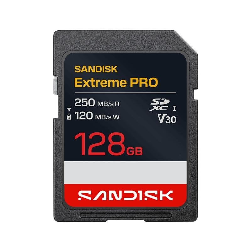 Scheda SD Sandisk Extreme PRO SDSDXXJ-128G-GSCIN 128GB UHS-I 250MB/s