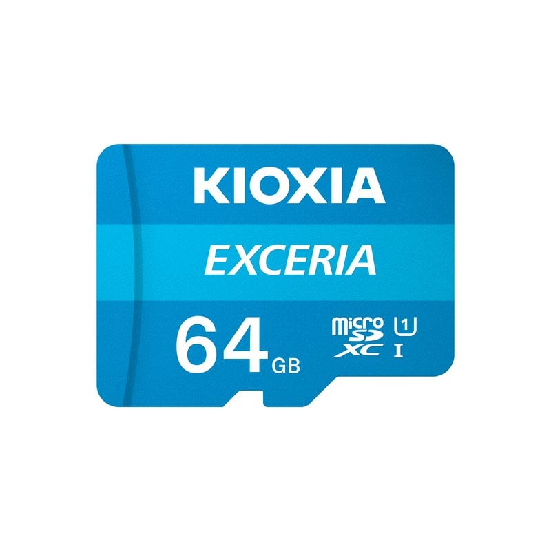 Kioxia Exceria MicroSDXC 64GB UHS-I U1 Clase 10 + Adaptador SD