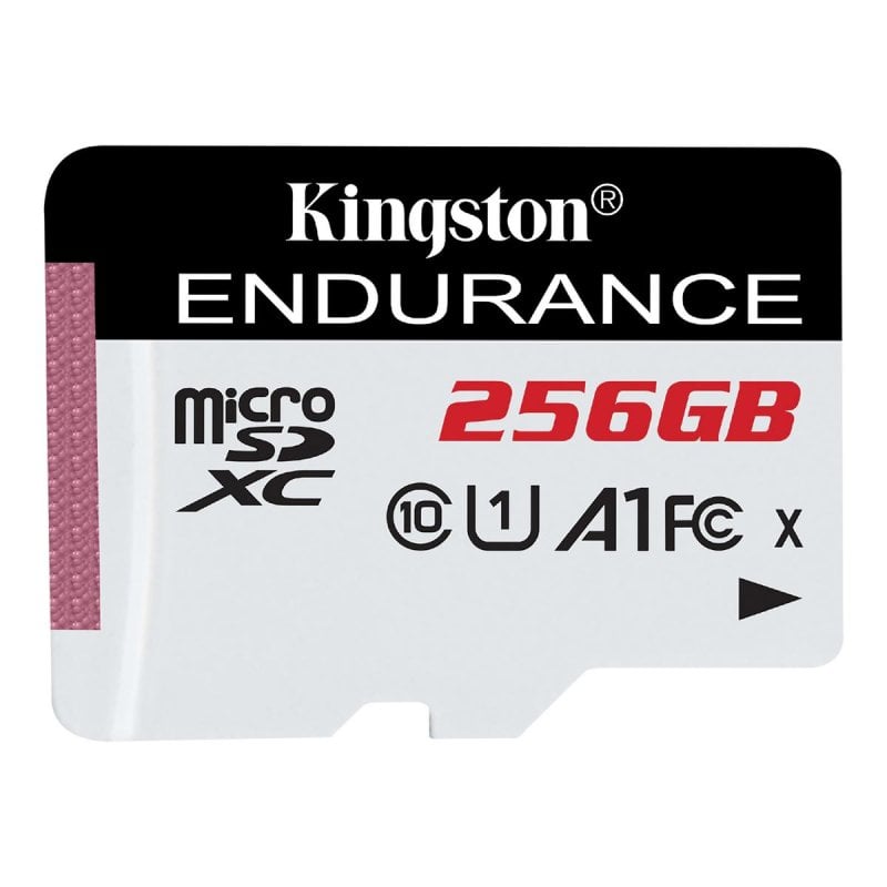 Kingston High Endurance 256GB MicroSD UHS-I U1 Klasse 10 A1 IPX7-Beständig Weiß-Schwarz