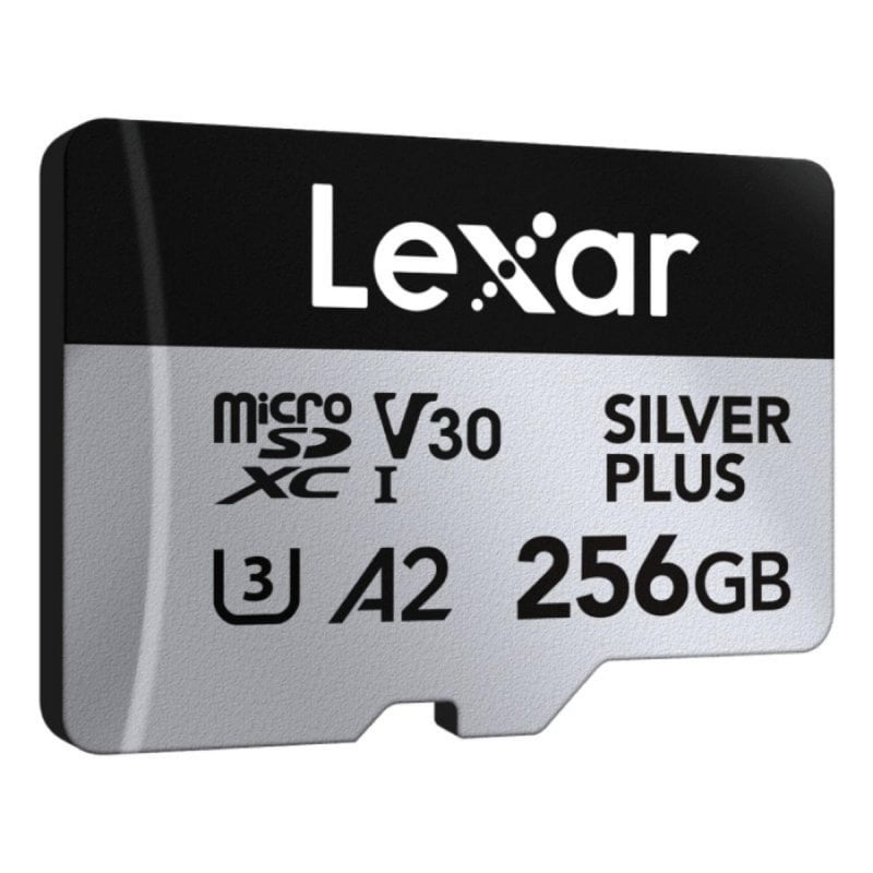 Tarjeta MicroSD Lexar Professional SILVER PLUS 256GB UHS-I U3 V30 205MB/s 150MB/s A2