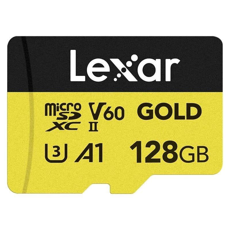 Lexar Professional GOLD microSD Memory Card 128GB UHS-II V60 280MB/s A1