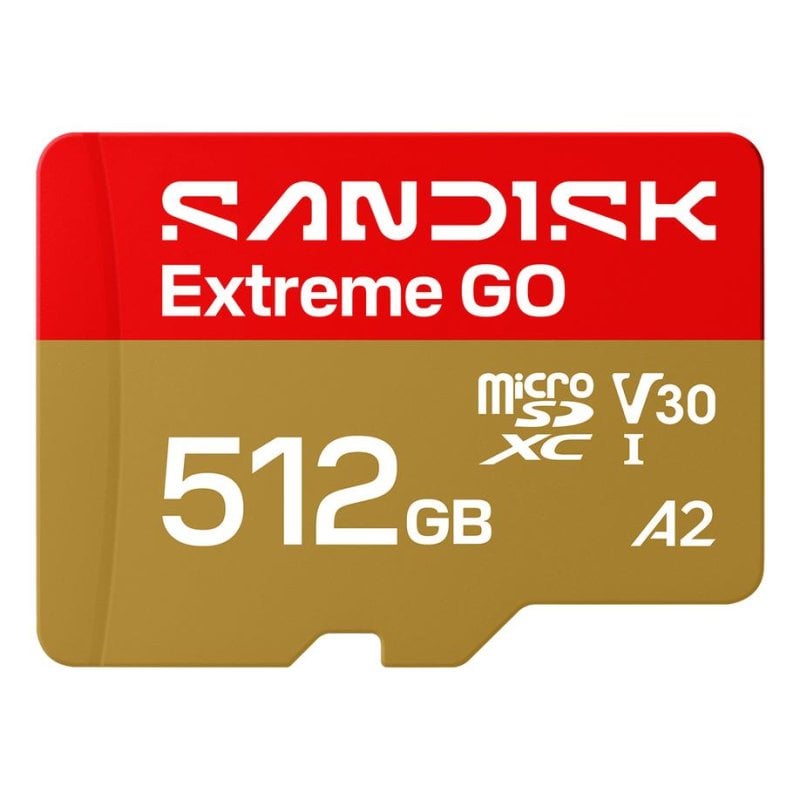SanDisk Extreme GO microSD-Karte 512 GB, UHS-I 240 MB/s U3 V30 A2