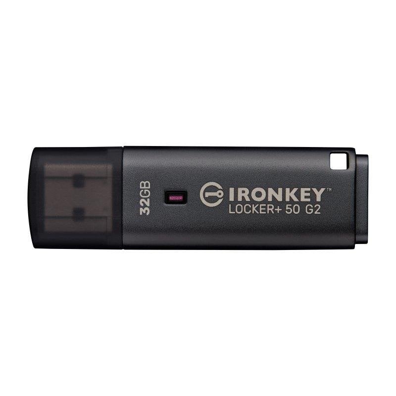 Memoria USB Kingston IronKey Locker Plus 50 G2 32GB cifrado AES-256 FIPS 197