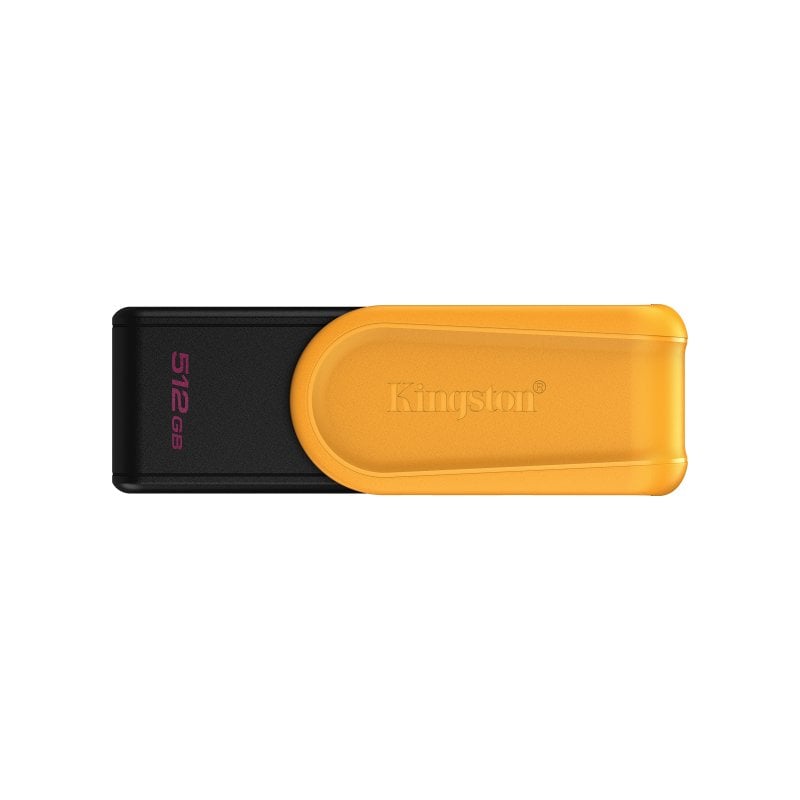 Pendrive Kingston DataTraveler Exodia S 512GB USB 3.2 Gen 1 Negro/Amarillo con tapón giratorio