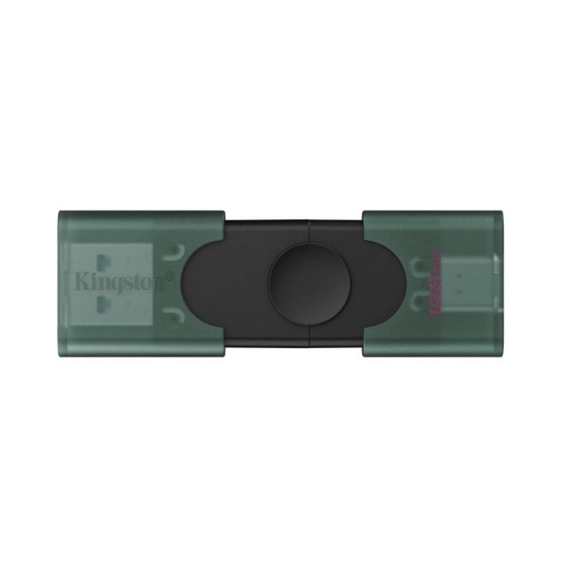 Pendrive Kingston DataTraveler Duo 128GB USB-A USB-C 3.2 Gen 1 Negro Verde