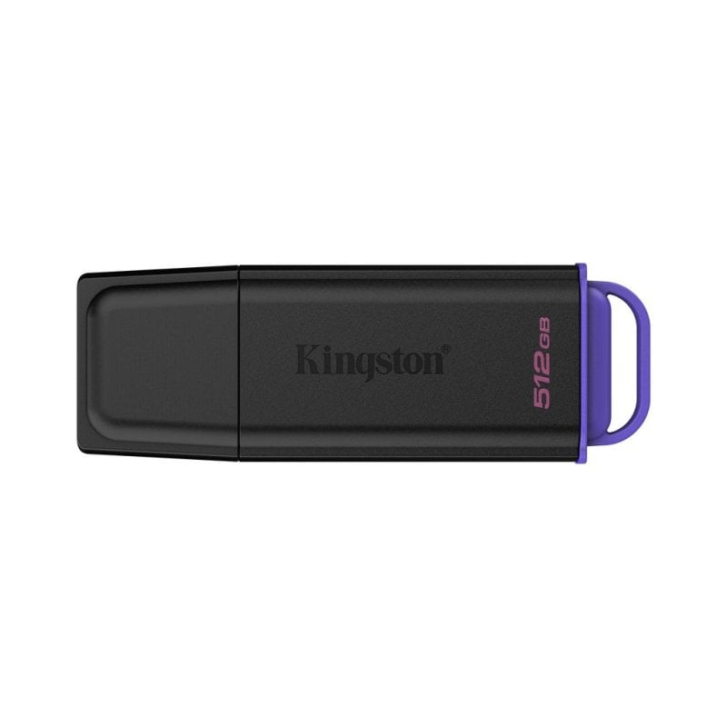 Unidad flash Kingston DataTraveler Exodia 512GB USB 3.2 Gen 1 negra y violeta